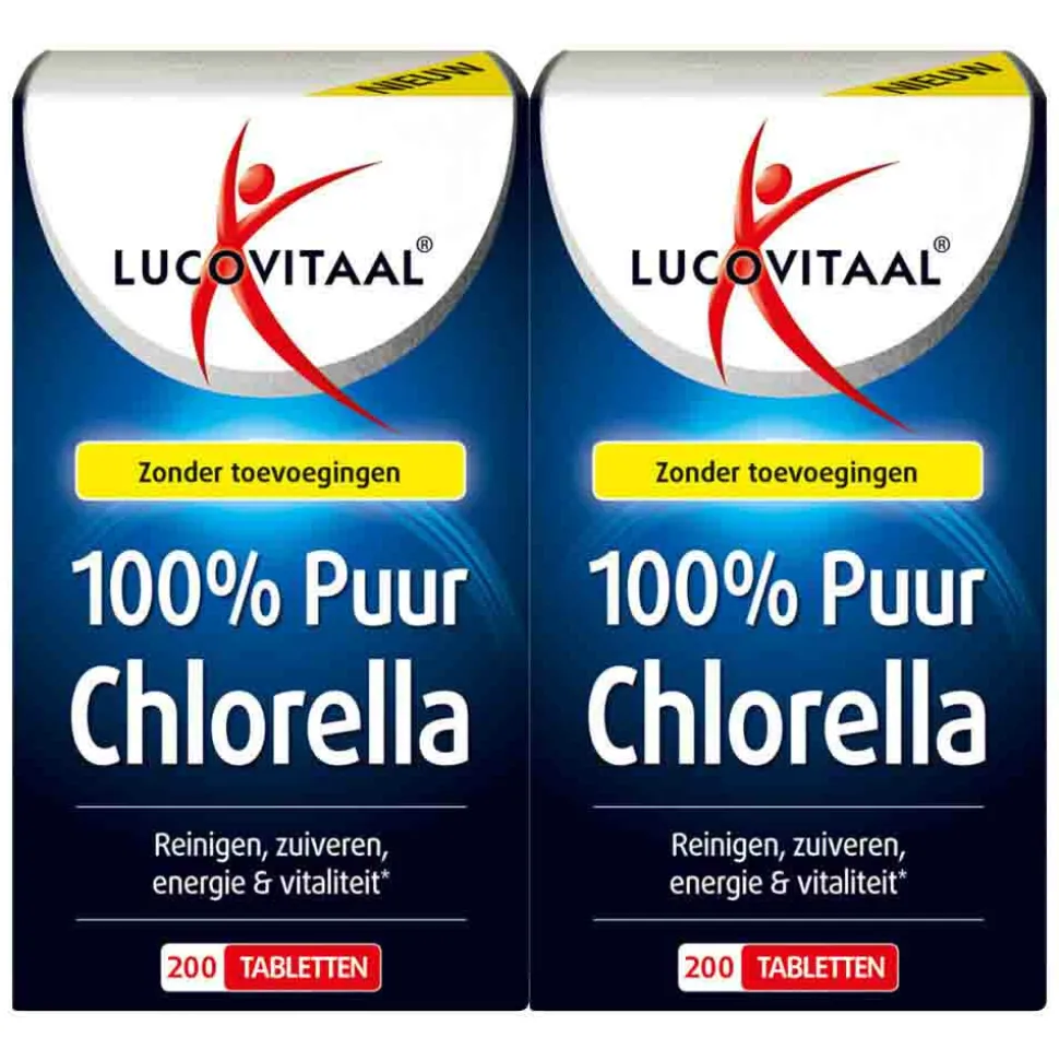 2x Lucovitaal Chlorella Puur 200 tabletten