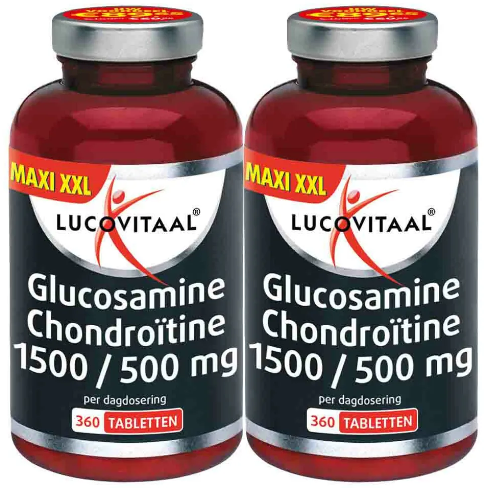 2x Lucovitaal Glucosamine Chondroïtine 1500/500 mg 360 tabletten