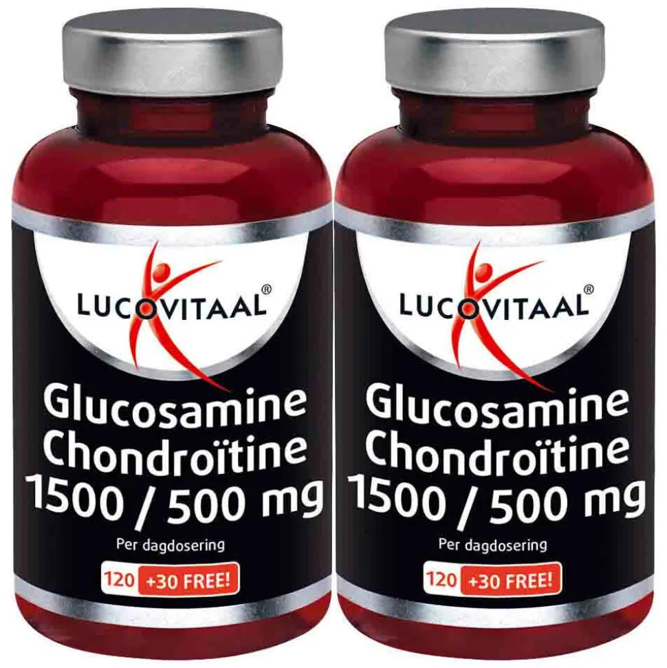 2x Lucovitaal Glucosamine Chondroïtine 1500/500 mg 150 tabletten