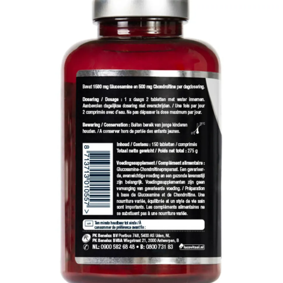 2x Lucovitaal Glucosamine Chondroïtine 1500/500 mg 150 tabletten
