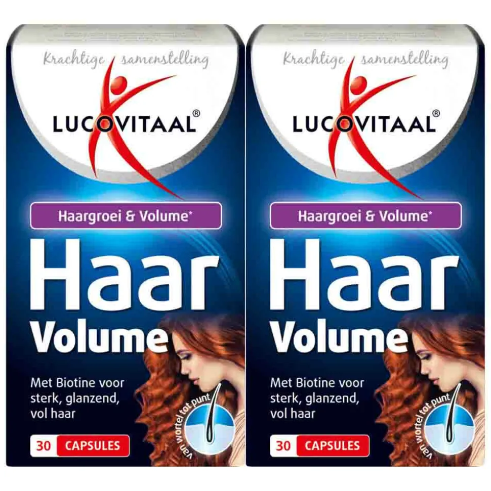 2x Lucovitaal Haar Groei & Volume 30 capsules
