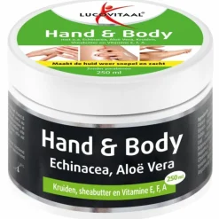 3x Lucovitaal Hand en Body Crème Echinacea & Aloë Vera 250 ml