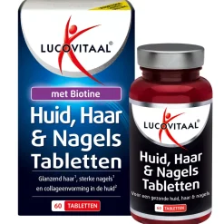 2x Lucovitaal Huid Haar Nagels met Biotine 60 tabletten