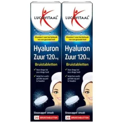 2x Lucovitaal Hyaluronzuur Bruistabletten 20 tabletten