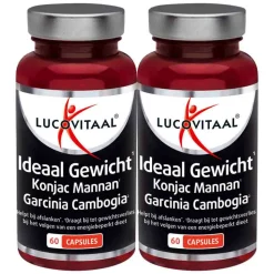 2x Lucovitaal Ideaal Gewicht Konjacwortel Garcinia Cambogia 60 capsules