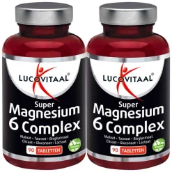 2x Lucovitaal Magnesium Super 6 Complex 90 tabletten