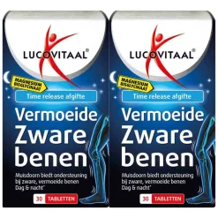 2x Lucovitaal Magnesium Vermoeide Zware Benen 30 tabletten