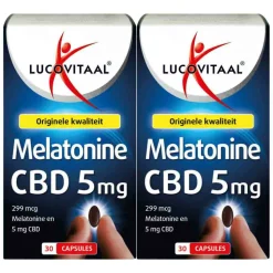 2x Lucovitaal Melatonine CBD 5mg 30 tabletten