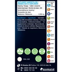 2x Lucovitaal Melatonine Puur 0.299mg 500 tabletten