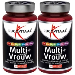 2x Lucovitaal Multi + Compleet Vrouw 40 tabletten