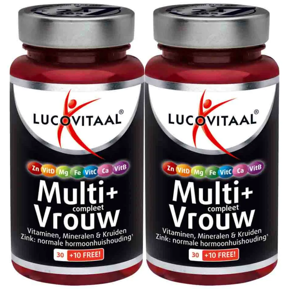 2x Lucovitaal Multi + Compleet Vrouw 40 tabletten