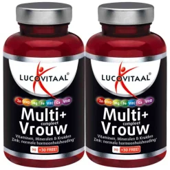 2x Lucovitaal Multi + Compleet Vrouw 120 tabletten