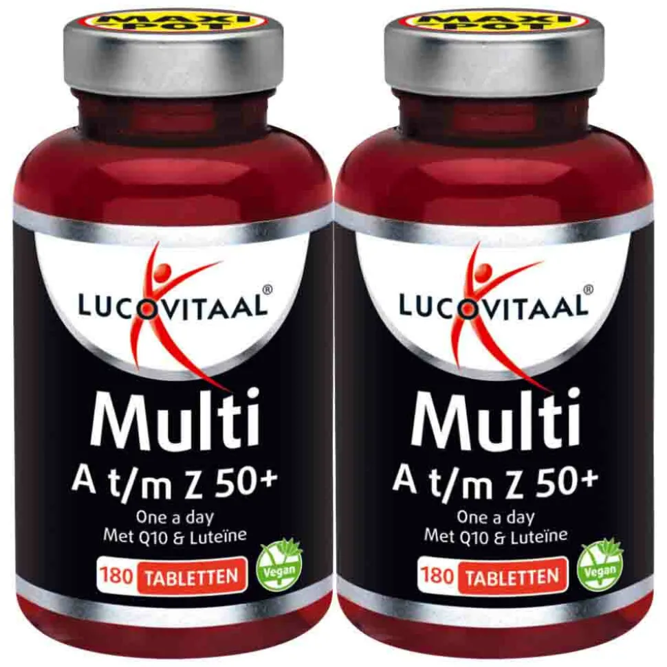 2x Lucovitaal Multi A-Z 50+ 180 tabletten