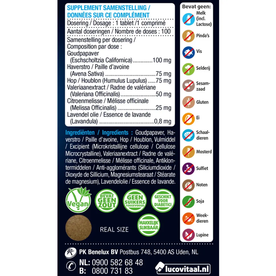 2x Lucovitaal Nachtrust 100 tabletten