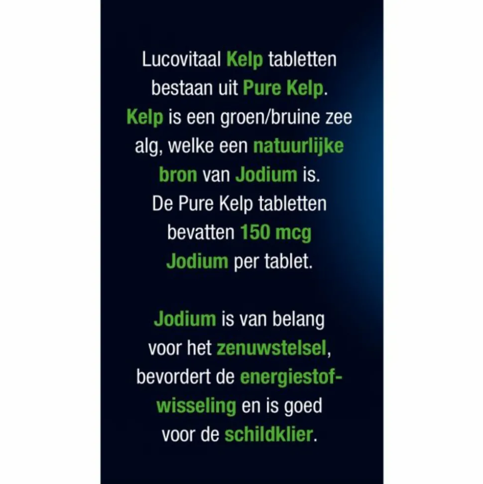 2x Lucovitaal Pure Kelp 60 tabletten
