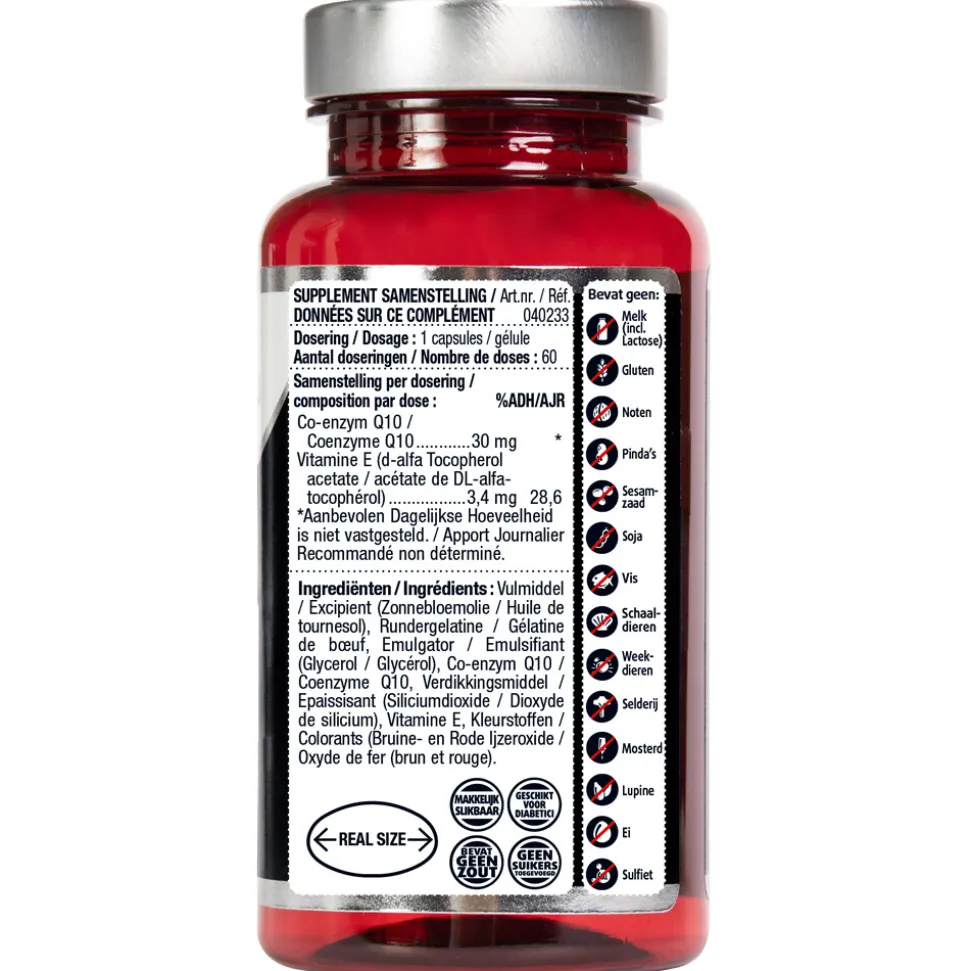 3x Lucovitaal Q10 30mg Once a Day 60 capsules