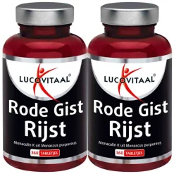 2x Lucovitaal Rode Gist Rijst 360 tabletten