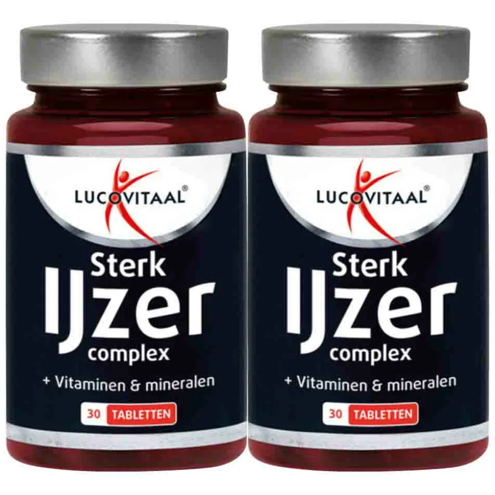 2x Lucovitaal Sterk IJzer Complex 30 tabletten