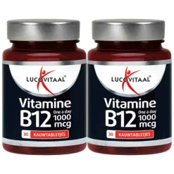 2x Lucovitaal Vitamine B12 1000mcg 30 kauwtabletten