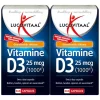 2x Lucovitaal Vitamine D3 25mcg 365 capsules