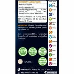 3x Lucovitaal Vitamine D3 75mcg (3000IE) Forte 120 capsules