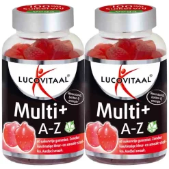 2x Lucovitaal Vitamine Gummies Multi+ A tot Z 60 Gummies