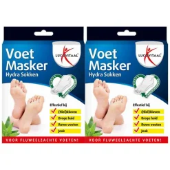 2x Lucovitaal Voetmasker Hydra Sokken 1 paar