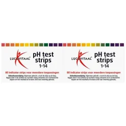 2x Lucovitaal Zuur Base Ph Strips 80 stuks
