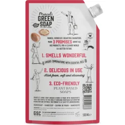 6x Marcel's Green Soap Handzeep Argan & Oudh Navul Stazak 500 ml