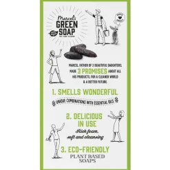 6x Marcel's Green Soap Showerbar Tonka & Muguet 150 gr