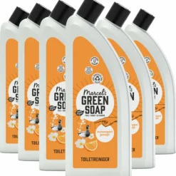 6x Marcel's Green Soap Toiletreiniger Sinaasappel & Jasmijn 750 ml