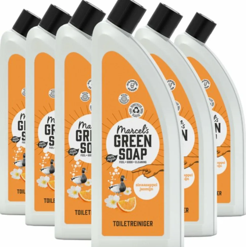 6x Marcel's Green Soap Toiletreiniger Sinaasappel & Jasmijn 750 ml