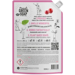 4x Marcel's Green Soap Wasmiddel Navul Patchouli & Cranberry 23 Wasbeurten 1 liter