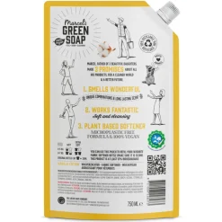6x Marcel's Green Soap Wasverzachter Katoen & Vanille Navulling 750 ml