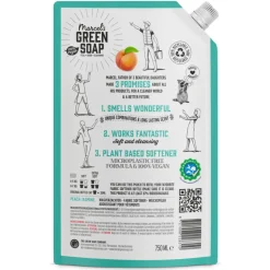 6x Marcel's Green Soap Wasverzachter Peach & Jasmine Navulling 750 ml