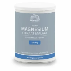 2x Mattisson Magnesium Citraat Malaat Poeder 125 gr