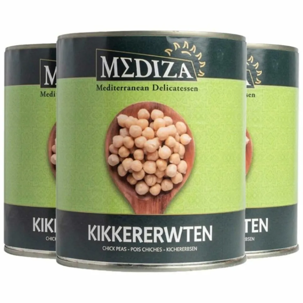 3x Mediza Kikkererwten 800 gr