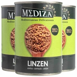 3x Mediza Linzen 400 gr