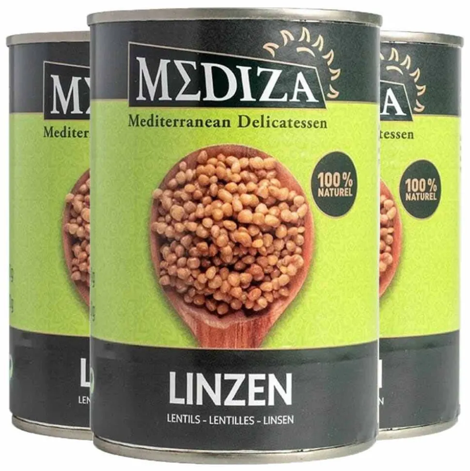 3x Mediza Linzen 400 gr