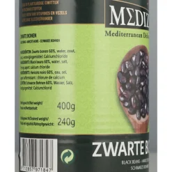 3x Mediza Zwarte Bonen 400 gr