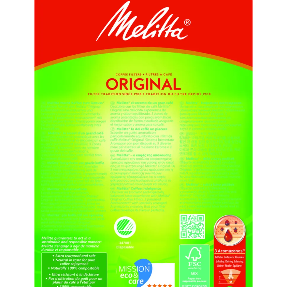 9x Melitta Filters 102 Bruin 80 stuks