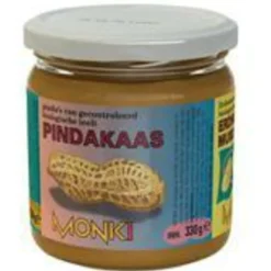 6x Monki Pindakaas met Zout Bio 330 gr