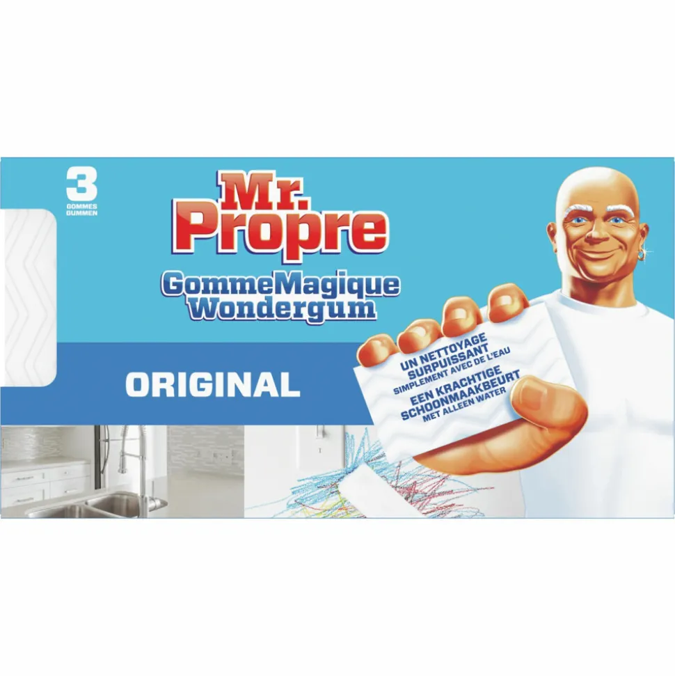 3x Mr. Propre Schoonmaakmiddel Wondergum Original 3 Stuks