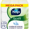 3x Nalys Soft Hybride Toiletpapier in 80% Recycled Folie 2-laags 24 stuks