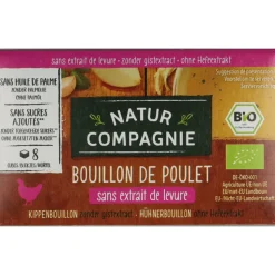 12x Natur Compagnie Kippenbouillon Glutenvrij Bio 8 stuks