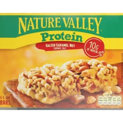 6x Nature Valley Proteine Gezouten Karamelnoten 4-pack 4 stuks