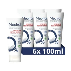 6x Neutral 0% Intensive Repair Cream Parfumvrij 100 ml