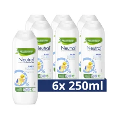 6x Neutral Baby Shampoo Parfumvrij 250 ml
