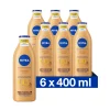 6x NIVEA Bodylotion Firming + Bronze Q10 400 ml