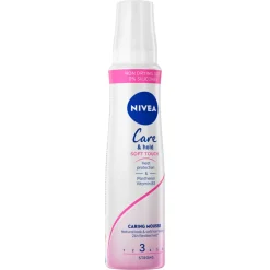 6x NIVEA Haarmousse Care & Hold Soft Touch 250 ml